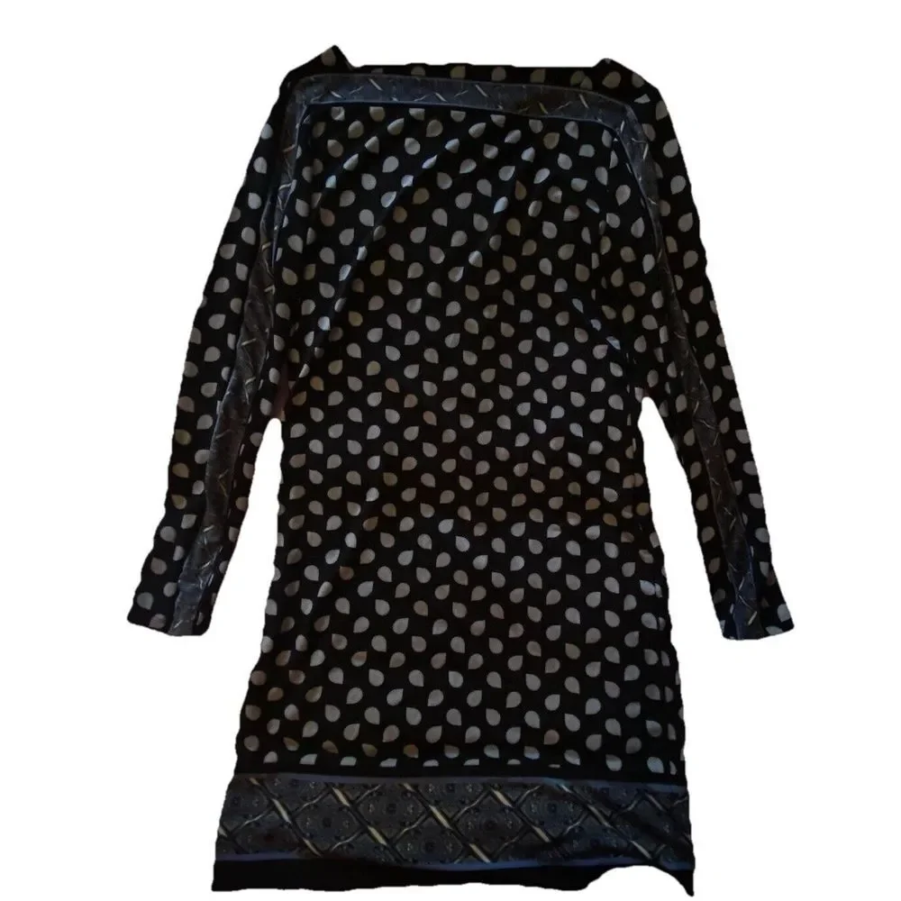 Michael Kors Navy Blue‎ Knee Length Dress Lightweight Long Sleeve Size Small EUC